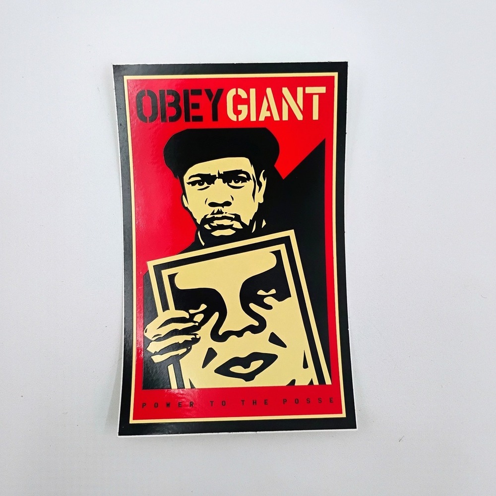 Obey Giant Shepard Fairey Power To The People Nubian Sign Vinyl Sticker Decal